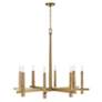 6_Capital Blake 39" Wide Aged Brass 8-Light Chandelier more views