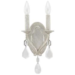 Capital Blakely 12 1/2"H Antique Silver 2-Light Wall Sconce
