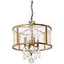 1_Capital Blakely 15" Wide Antique Gold 4-Light Pendant