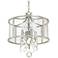 Capital Blakely 15" Wide Antique Silver 4-Light Pendant