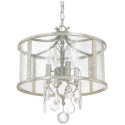 Capital Blakely 15" Wide Antique Silver 4-Light Pendant