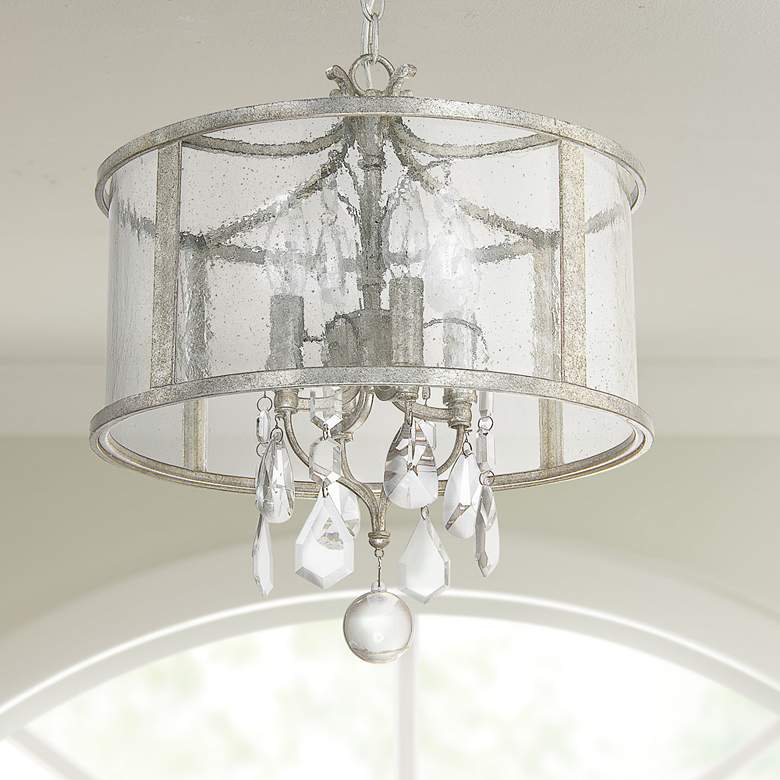 Image 1 Capital Blakely 15" Wide Antique Silver 4-Light Pendant