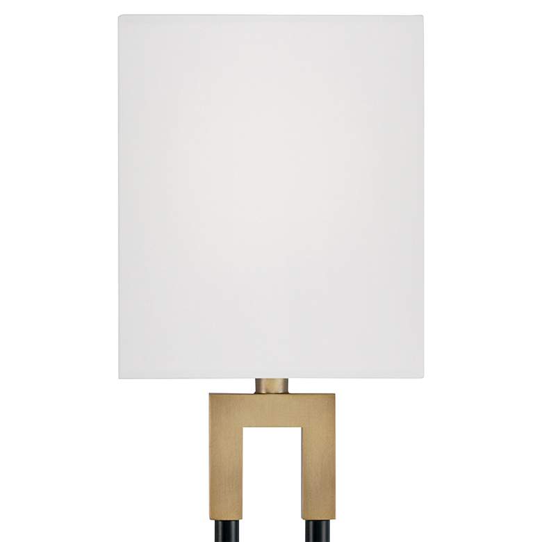 Image 3 Capital Bleeker 19" High Aged Brass and Black Wall Sconce more views