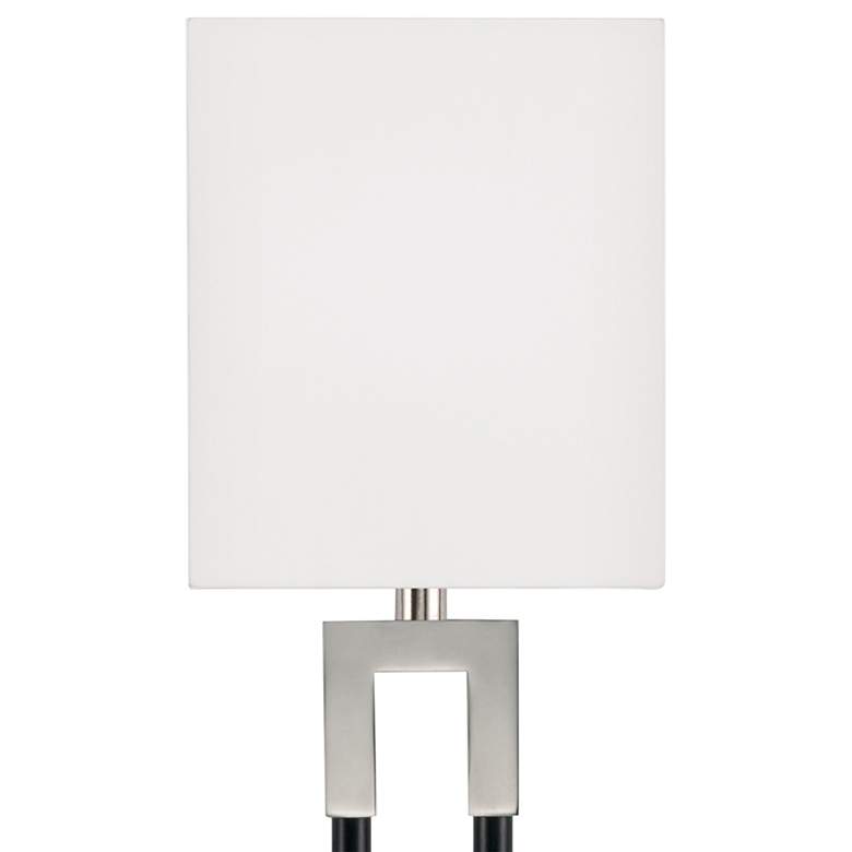Image 2 Capital Bleeker 19" High Polished Nickel Black Wall Sconce more views