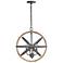 Capital Bluffton 18" Wide Dark Bronze 4-Light Orb Pendant