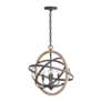 3_Capital Bluffton 18" Wide Dark Bronze 4-Light Orb Pendant more views