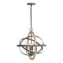 4_Capital Bluffton 18" Wide Dark Bronze 4-Light Orb Pendant more views