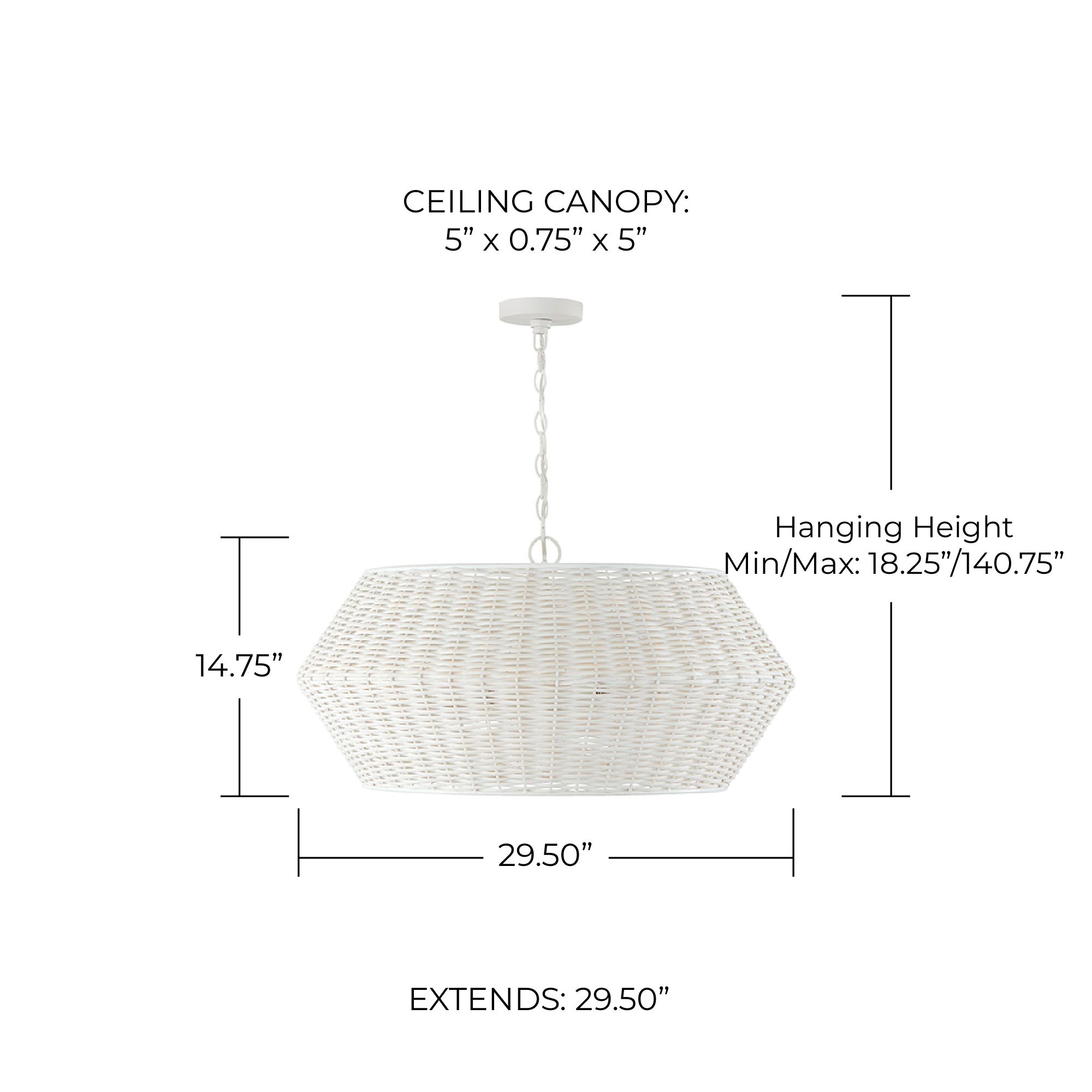 Image 5 Capital Boca 29 1/2" Wide Chalk White Pendant Light more views