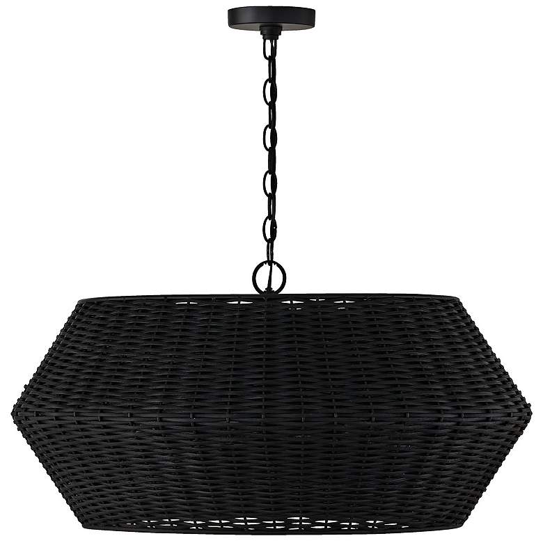 Image 2 Capital Boca 29 1/2" Wide Matte Black Pendant Light