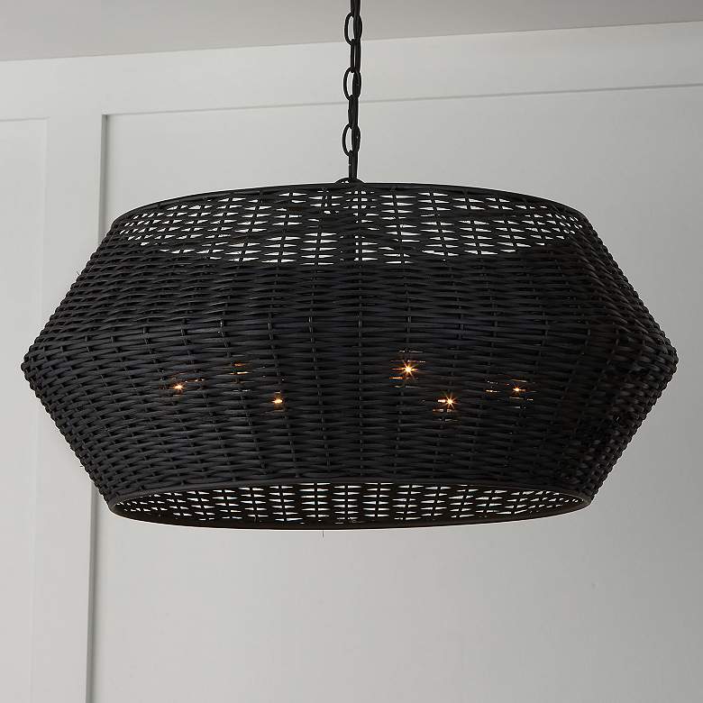 Image 1 Capital Boca 29 1/2" Wide Matte Black Pendant Light