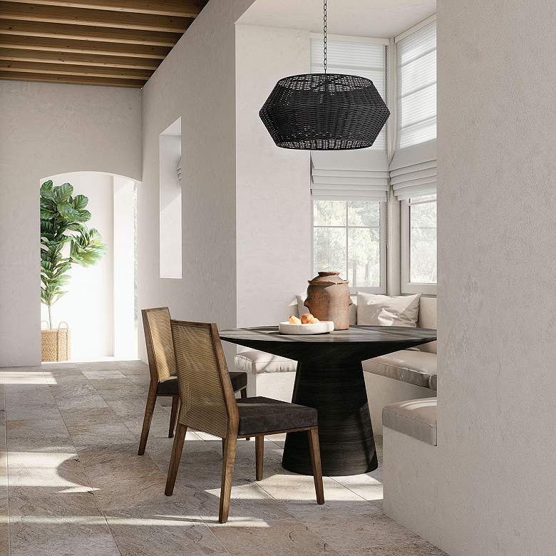 Image 4 Capital Boca 29 1/2" Wide Matte Black Pendant Light more views