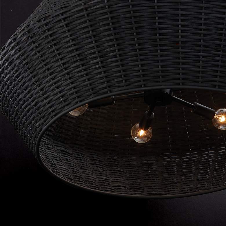 Image 5 Capital Boca 29 1/2" Wide Matte Black Pendant Light more views