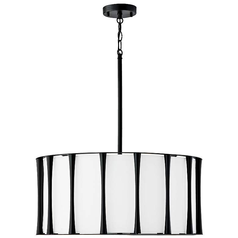 Image 2 Capital Bodie 24 1/2" Wide Matte Black Pendant Light