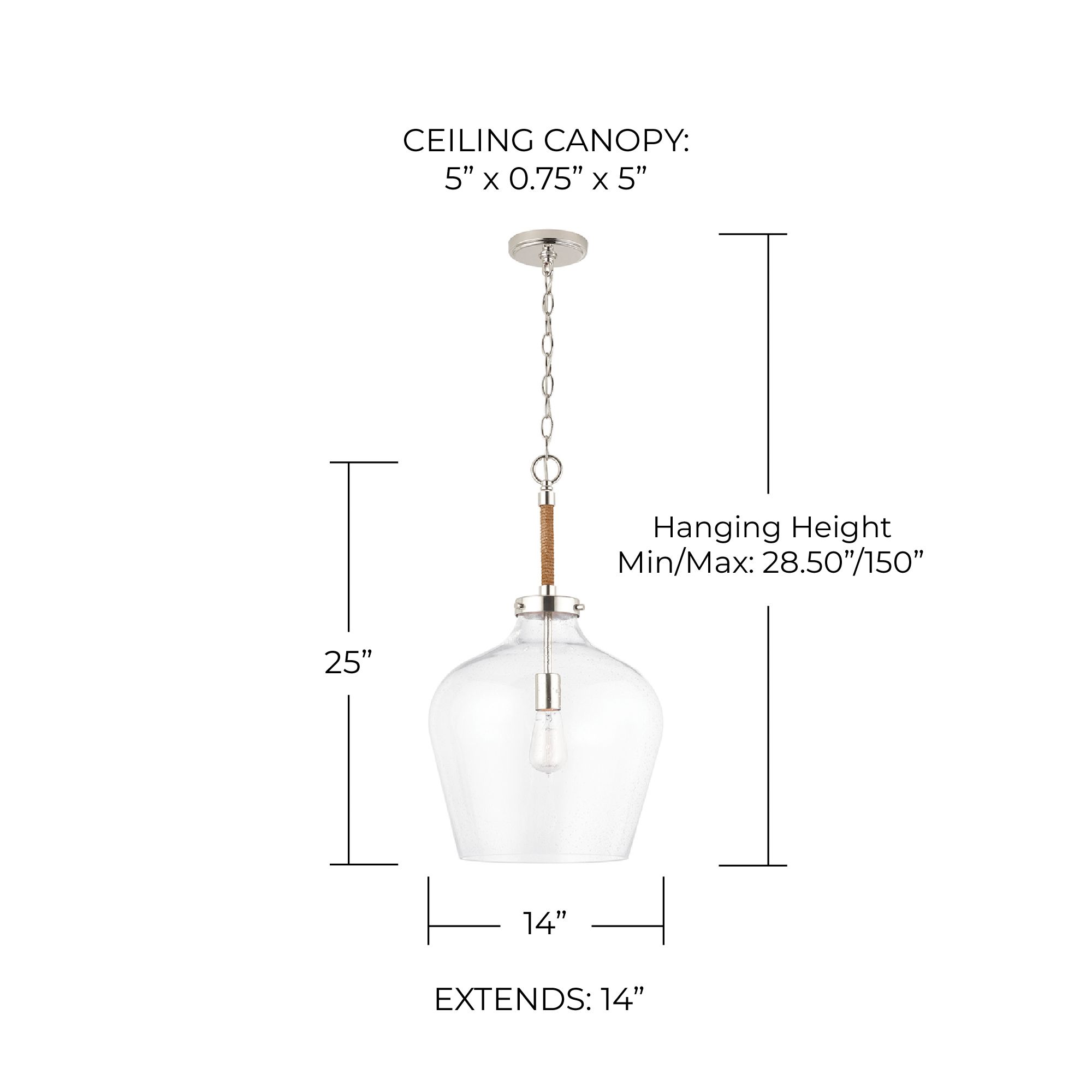 Image 5 Capital Boland 14" Wide Polished Nickel Urn Pendant Light more views