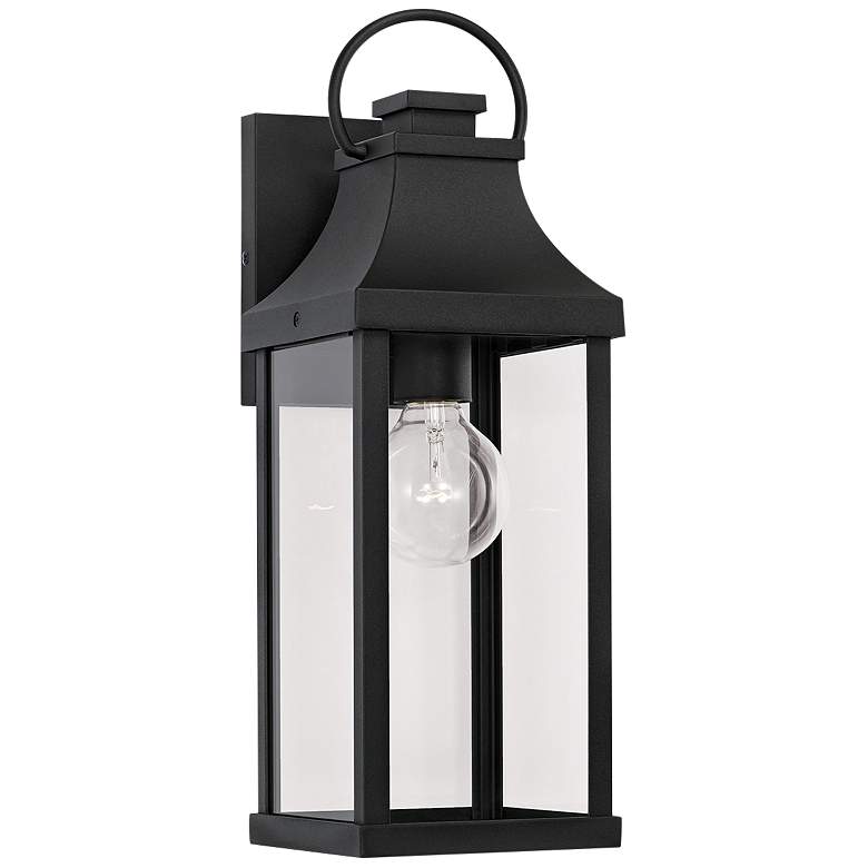 Image 2 Capital Bradford 17 1/4"H Black Outdoor Lantern Wall Light