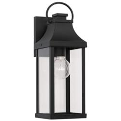 Capital Bradford 17 1/4"H Black Outdoor Lantern Wall Light