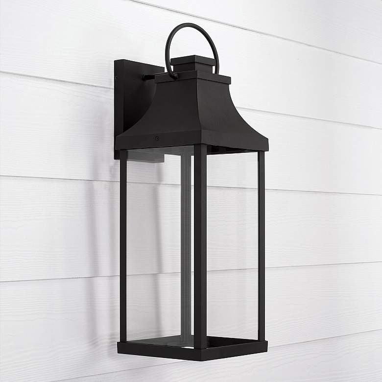 Image 1 Capital Bradford 24" High Black Outdoor Wall Light