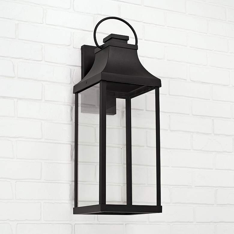 Image 1 Capital Bradford 27" High Black Outdoor Wall Light
