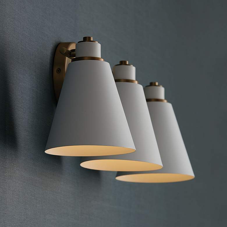 Image 3 Capital Bradley 24" Wide Aged Brass 3-Light Bath Light more views