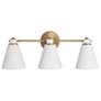 4_Capital Bradley 24" Wide Aged Brass 3-Light Bath Light more views