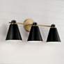 Thumbnail1 of Capital Bradley 24" Wide Aged Brass 3-Light Bath Light