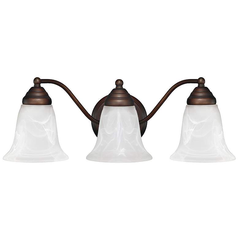 Image 1 Capital Brady 19"W Brushed Bronze 3-Light Vanity Bath Light