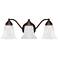 Capital Brady 19"W Brushed Bronze 3-Light Vanity Bath Light