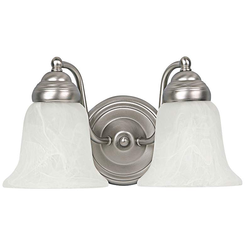Image 1 Capital Brady 7 1/4" High Matte Nickel 2-Light Wall Sconce