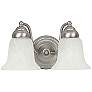 1_Capital Brady 7 1/4" High Matte Nickel 2-Light Wall Sconce