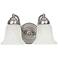 Capital Brady 7 1/4" High Matte Nickel 2-Light Wall Sconce