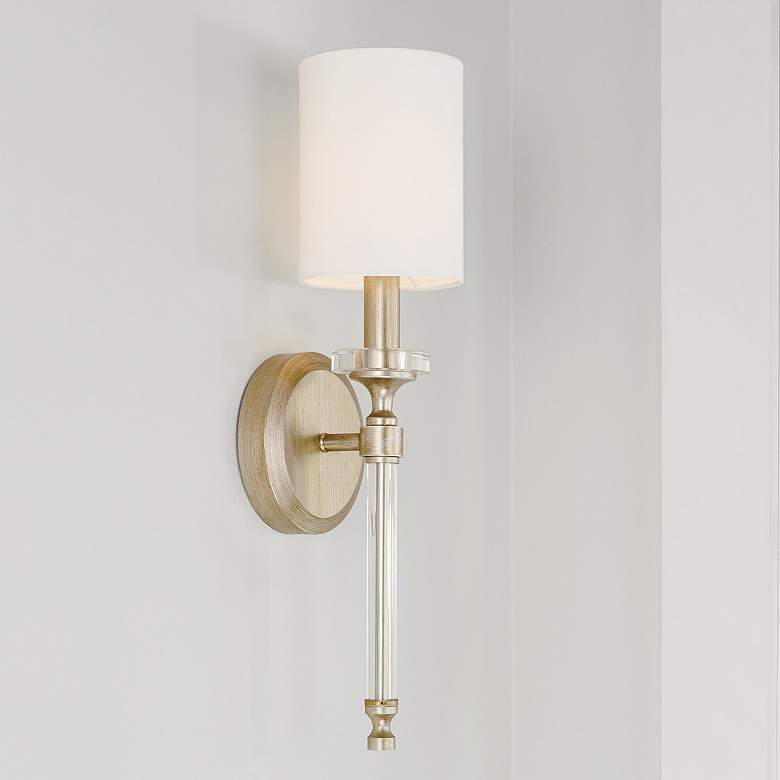 Image 2 Capital Breigh 18 1/4" High Brushed Champagne Wall Sconce
