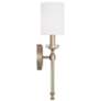 7_Capital Breigh 18 1/4" High Brushed Champagne Wall Sconce more views