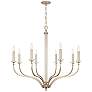 2_Capital Breigh 38" Wide Brushed Champagne 8-Light Chandelier