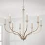 1_Capital Breigh 38" Wide Brushed Champagne 8-Light Chandelier