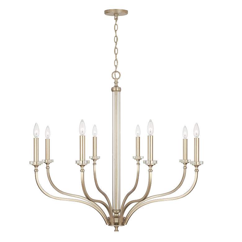 Image 5 Capital Breigh 38" Wide Brushed Champagne 8-Light Chandelier more views