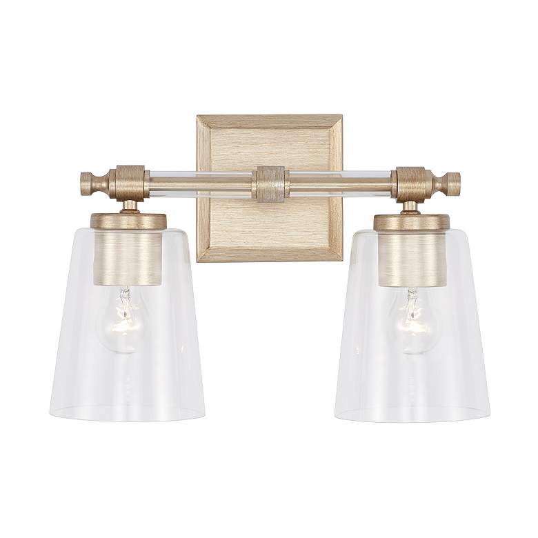 Image 4 Capital Breigh 9 3/4"H Brushed Champagne 2-Light Wall Sconce more views