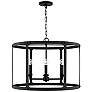 Capital Brennen 25" Wide Black Iron 4-Light Pendant
