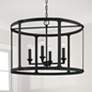 Capital Brennen 25" Wide Black Iron 4-Light Pendant