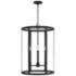 Capital Brennen Foyer 19" Wide Black Iron 4-Light Pendant