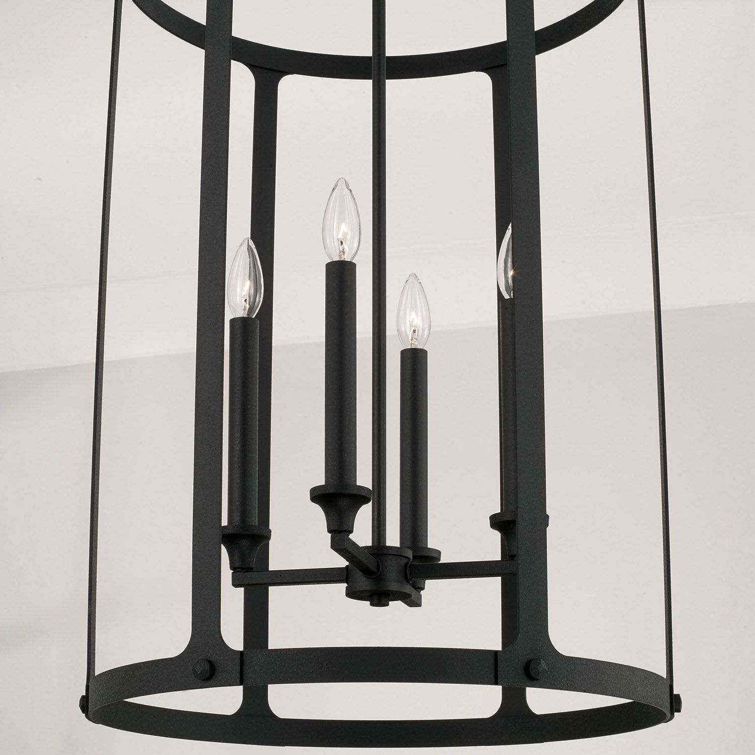 Image 3 Capital Brennen Foyer 19" Wide Black Iron 4-Light Pendant more views