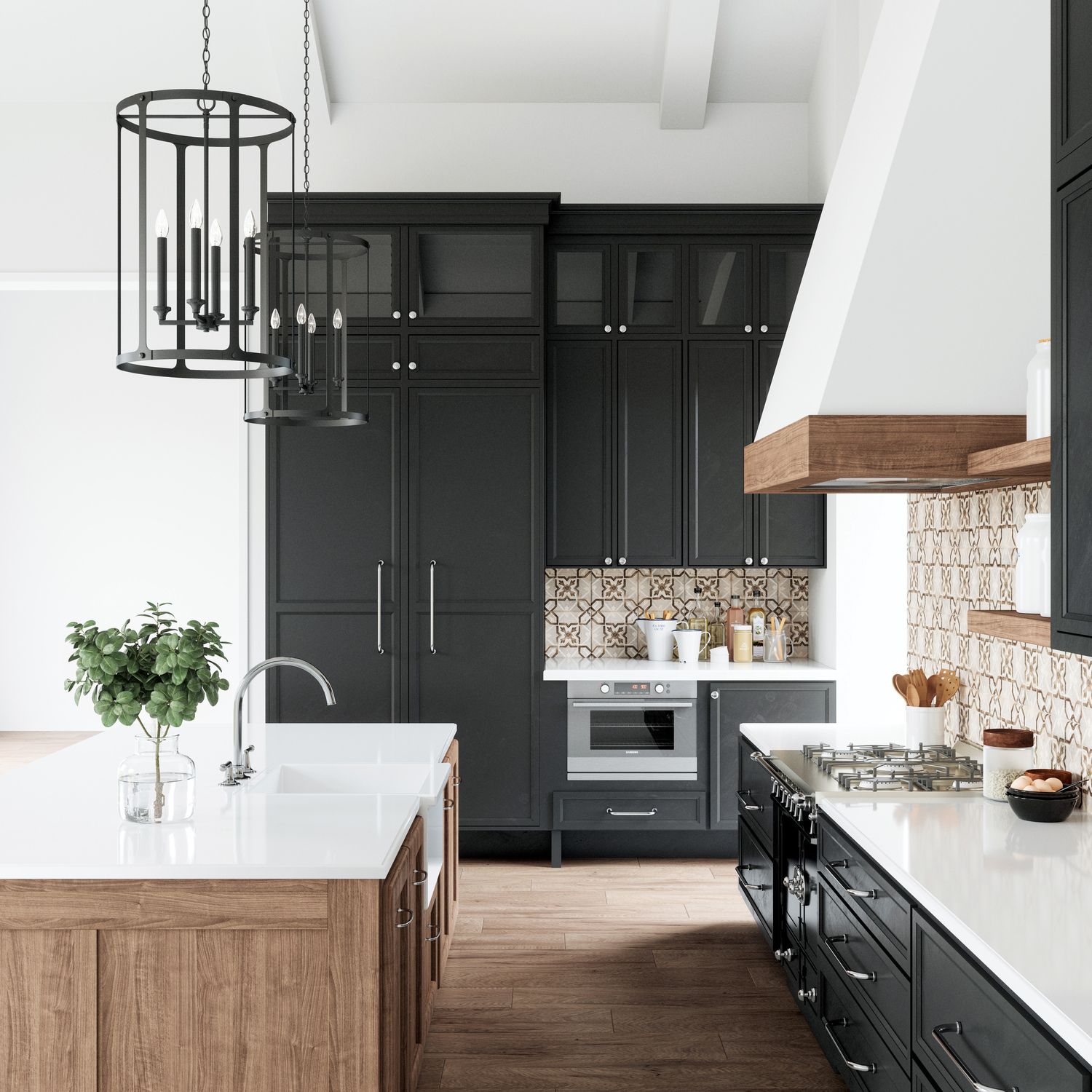 Image 6 Capital Brennen Foyer 19" Wide Black Iron 4-Light Pendant more views