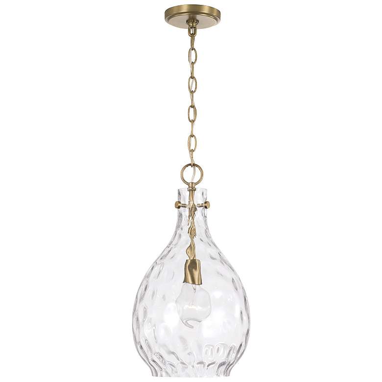 Image 2 Capital Brentwood 9 3/4" Wide Aged Brass Mini Pendant