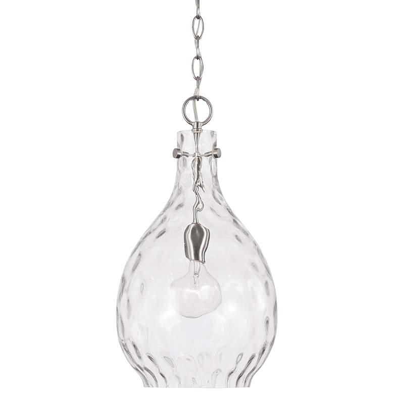 Image 1 Capital Brentwood 9 3/4" Wide Brushed Nickel Mini Pendant