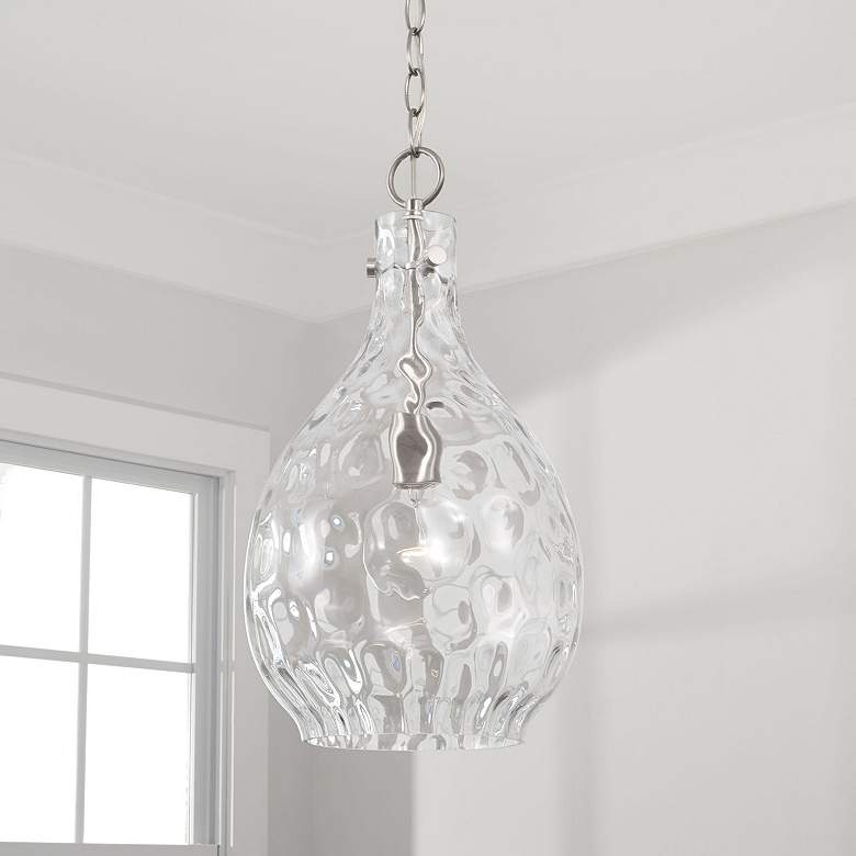 Image 1 Capital Brentwood 9 3/4" Wide Brushed Nickel Mini Pendant