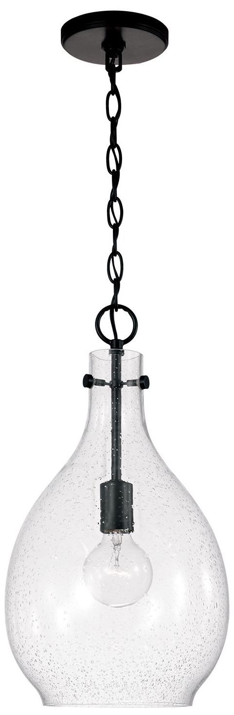 Image 2 Capital Brentwood 9 3/4" Wide Matte Black Mini Pendant