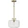 Capital Brighton 11 1/2"W Aged Brass Pebbled Mini Pendant