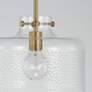 3_Capital Brighton 11 1/2"W Aged Brass Pebbled Mini Pendant more views