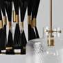 6_Capital Brighton 11 1/2"W Aged Brass Pebbled Mini Pendant more views