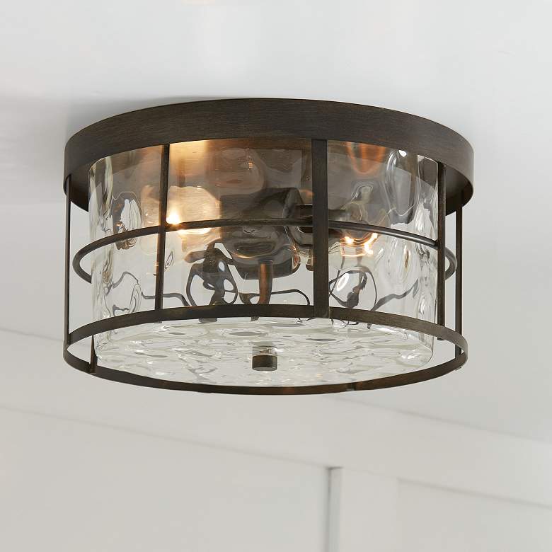 Image 1 Capital Bristol 13" Wide Farm House 2-Light Ceiling Light
