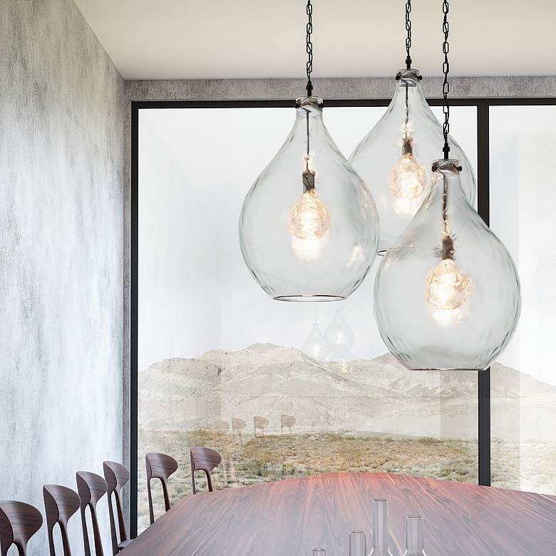 Image 3 Capital Bristol 15"W Farmhouse Grayish Black Pendant Light more views